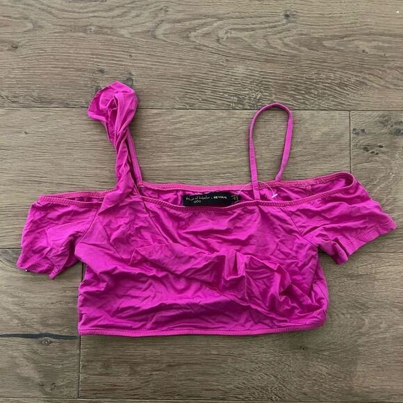 NWOT House of Harlow 1960 x REVOLVE Muriel Top in Magenta Pink Size S - Picture 3 of 4